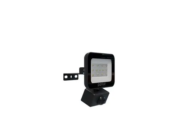 Rychlé Dodání LED reflektor VANA 1x10W SMD 1000lm/4000K/IP65 PANLUX EVO vč.PIR BLACK
