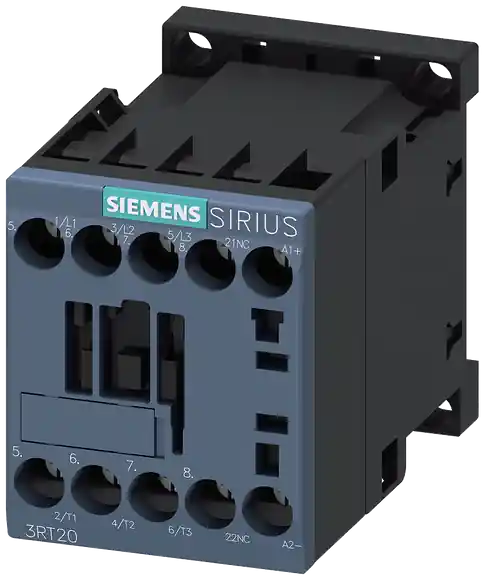Aktuální vazební stykač, AC-3e, 9A/4kW/400V, 3pólový, DC 24V, 1 NC, šroubová svorka