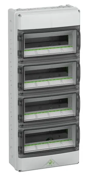 Levný AKIII- 56 rozv.N.O.,56MOD (4x14M) IP65 celo PC s odvětráním 750x315x155