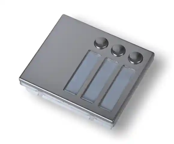 ART.4843 modul 3tl.serie 4000,INOX lesk/šr.svork.-nelze použít propoj Originální