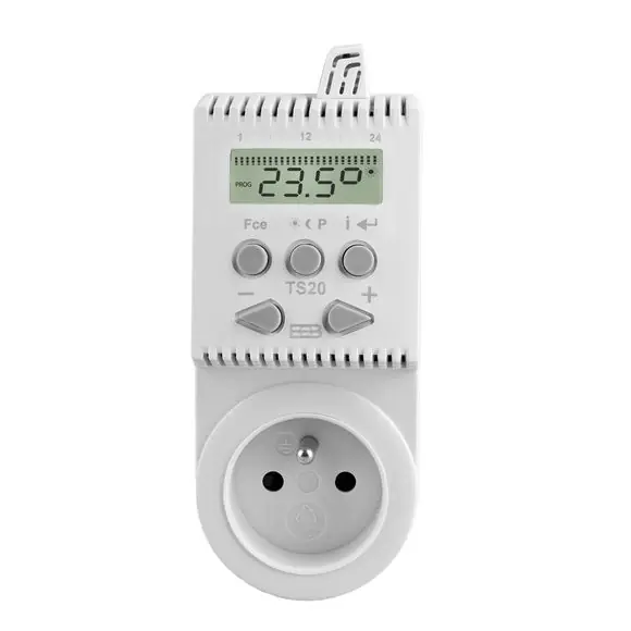 termostat TS20 do zásuvky 6xtepl.změna DIGI Autentický