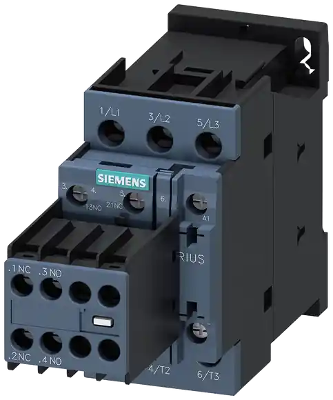 Výprodej stykač, AC-3e, 25A/11kW/400V, 3pólový, AC 110V/50Hz, 2 NO + 2 NC, šroubová sv...