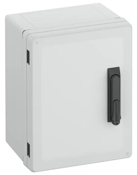 GEOS-S 3040-22-o/SH šedá,plná dvířka,zámek dveří otočná páka, IP67/68/69 š.300*v400*h220 Jen Po Omezenou Doba