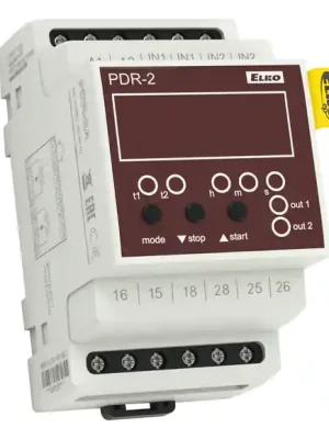 PDR-2A/230V dig.relé 18-fcí 3MOD/DIN **výr.ukončena-náhr.UNI** Autentický