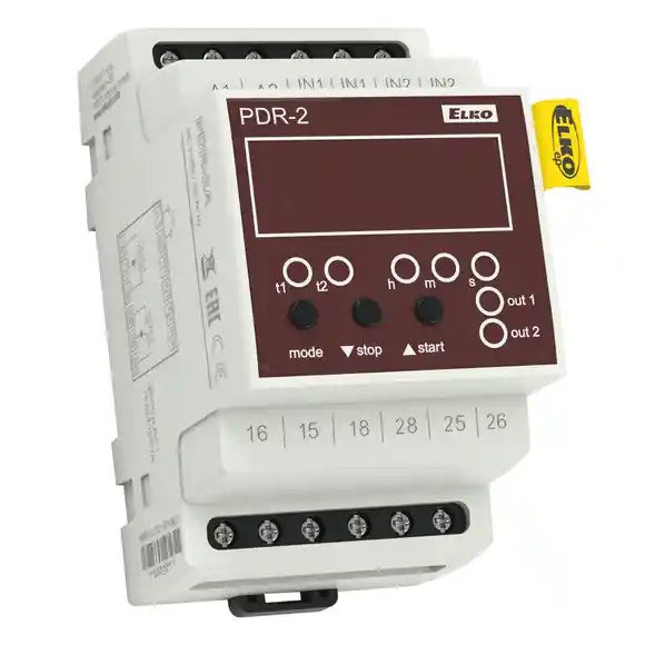 PDR-2A/230V dig.relé 18-fcí 3MOD/DIN **výr.ukončena-náhr.UNI** Autentický