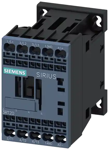 Autentický stykač, AC-3e, 9A/4kW/400V, 3pólový, DC 24V, 1 NO, pružinová svorka