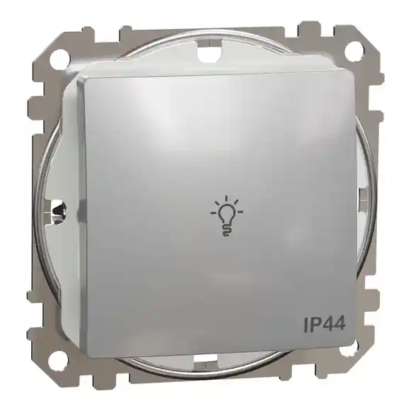Sedna D/E - Tlačítko 1/0 "světlo" IP44, Aluminium Top Prodej