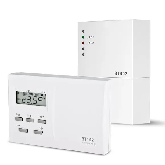 Novinka termostat BT-102 bezdr.digi / násť.přijímač _sada_