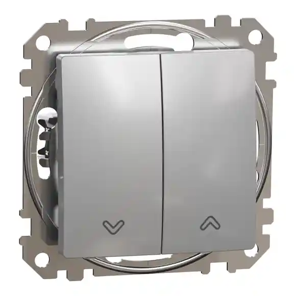 Sedna D/E - Spínač žaluzií, Aluminium Vrácení Zdarma