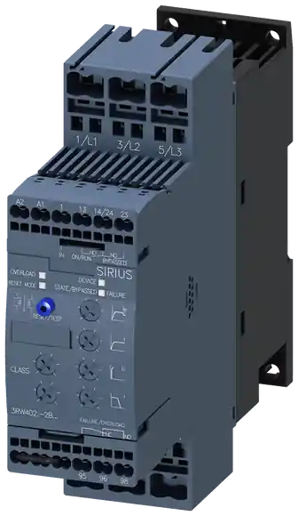 softstartér S0, 25A, 11kW/400V, 40 stupňů, AC200-480V, AC/DC 24V Nová Kolekce