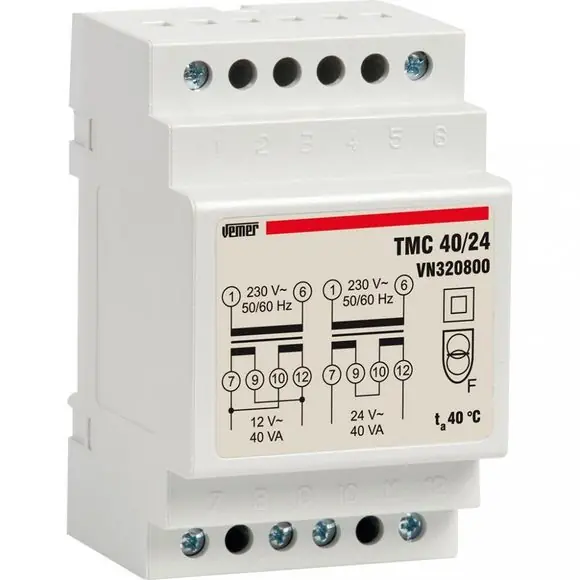 Vysoce Kvalitní PS- TMC 40/24 trafo na 3DIN 230/12-24VAC 40VA trvalý provoz