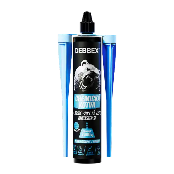 Chemická kotva Vinylester ARCTIC_BLUE 300ml -20+120°C Autentický