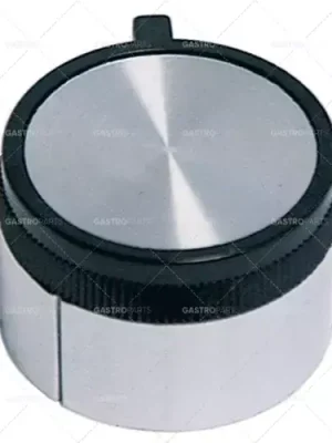 knoflíkový spínač 0-1 ø 42mm hřídel ø 6x4,6mm hřídel plochá horní stříbrná Nová Kolekce