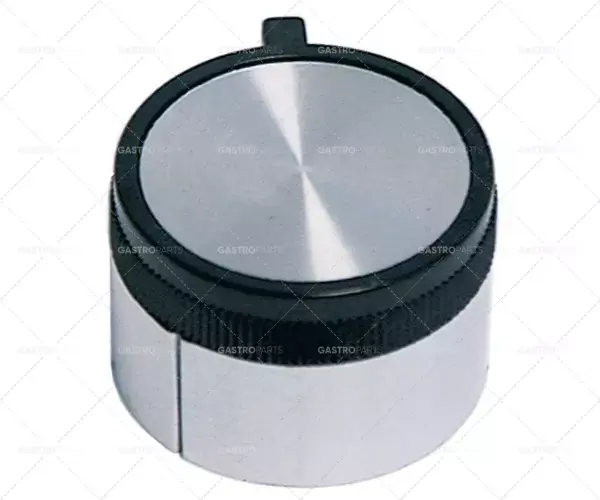 knoflíkový spínač 0-1 ø 42mm hřídel ø 6x4,6mm hřídel plochá horní stříbrná Nová Kolekce