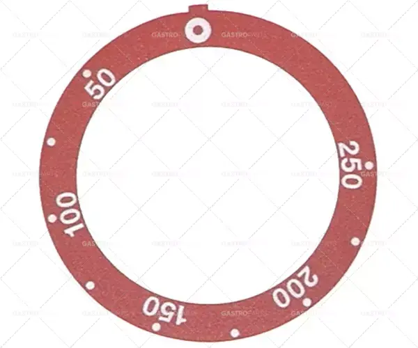 knoflíková deska červený termostat t.max. 250°C 50-250°C otáčení 270° ED ø 59mm ID ø 45,5mm Vrácení Zdarma