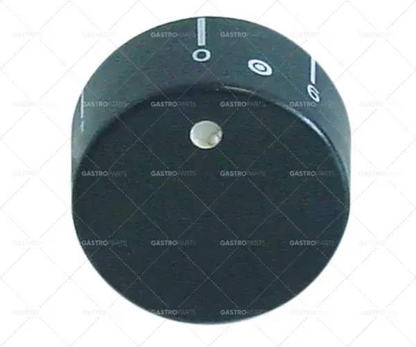 knoflíkový regulátor energie 0-6 2-okruhový ø 40mm hřídel ø 6x4,6mm hřídel plochá levá černá Omezená Nabídka