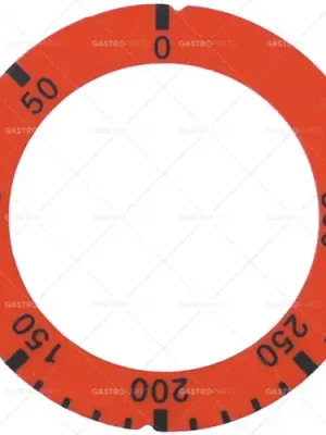 Pouze Dnes knoflíkový termostat s číselníkem t.max. 300°C 50-300°C otáčení 270° ED ø 64mm ID ø 45,5mm červená