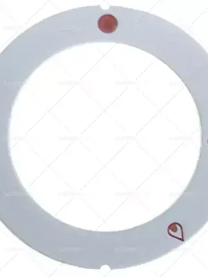 Zlevněný knoflíková deska plynové baterie bez zapalování plamene ø 63 mm id ø 45,5 mm stříbrná/červená