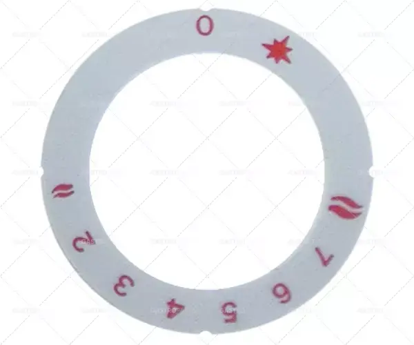 plyn termostat Knebel Symbol 1-8 PEL AD o 63 mm ID o 45,5mm stříbrná / červená Oblíbený