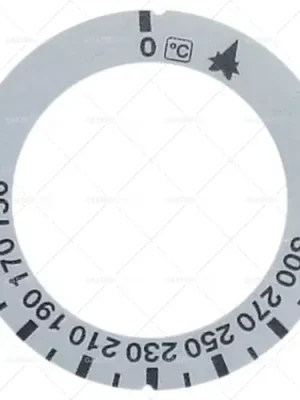 Sezónní Sleva knoflíková deska plynový termostat t.max. 300°C 150-300°C ED ø 63mm ID ø 45,5mm stříbrná