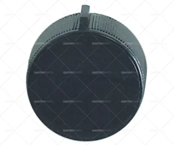 Levný knoflíkový přepínač nulová značka ø 45 mm hřídel ø 6x4,6 mm hřídel plochá horní černá