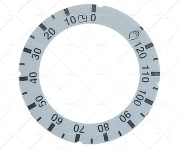 Knebel čas symbol 120min AD o 63 mm ID o 45,5mm stříbrná Jen Po Omezenou Doba