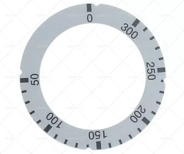 Víkendová Akce knoflíková deska stříbrný termostat t.max. 300°C 50-300°C otáčení 310° ED ø 63mm ID ø 45,5mm