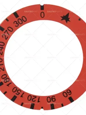 Knebel Symbol plyn termostat T.MAX. 300 ° C 60 až 300 ° C AD o 63 mm ID o 45,5mm červená Vysoce Kvalitní