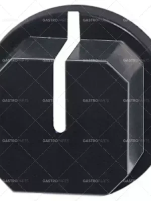 Cenový Hit knoflíkový spínač nulová značka ø 44mm hřídel ø 6x4,6mm hřídel plochá levá černá