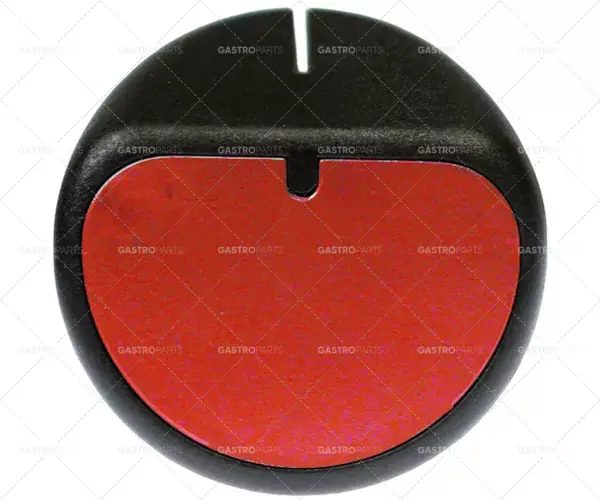 Oblíbený knoflíkový spínač nulová značka ø 45 mm hřídel ø 6x4,6 mm hřídel plochá horní červená barva