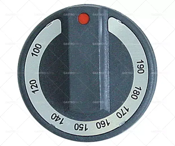 Přímo Od Výrobce Knebel termostat T.MAX. 190 ° C O O 77mm náprava 6x4,6mm plochý top black