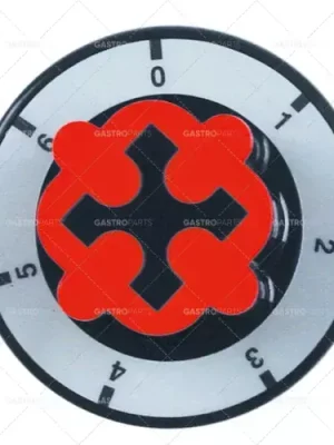 Značkový knoflíkový spínač 7polohový ø 70mm hřídel ø 6x4,6mm hřídel plochá horní černá