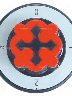 knoflíkový přepínač 4 polohy ø 70mm hřídel ø 6x4,6mm hřídel plochá horní černá Zlevněný