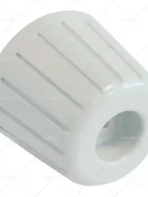 Levný knoflík ø 48 mm hřídel ø 7x7 mm hřídel plochá čtvercová bílá