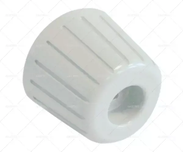 Levný knoflík ø 48 mm hřídel ø 7x7 mm hřídel plochá čtvercová bílá