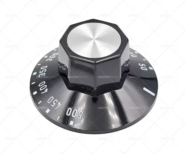 Knebel termostat T.MAX. 500. ° C o o 50mm náprava 6x4,6mm plochý top black Nejlepší Volba