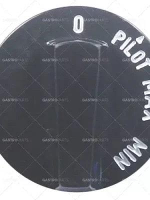 knoflíková plynová baterie se zapalovacím plamenem ø 60 mm hřídel ø 10 mm hřídel plochá černá Novinka