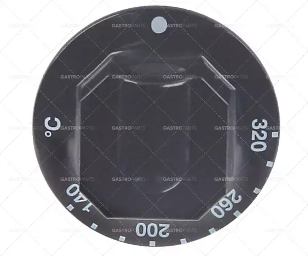 knoflík termostatu t.max. 320°C teplotní rozsah 140-320°C ø 70mm hřídel ø 6x4,6mm Speciální Cena