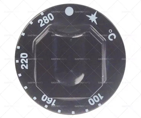 Dokud Zásoby Vydrží knoflík plynového termostatu t.max. 280°C ø 70mm hřídel ø 8x6,5mm hřídel plochá horní černá