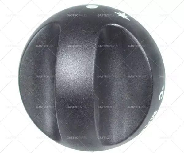 Nízká Cena knoflík plynového termostatu PEL Min-Max ø 70mm hřídel ø 8x6,5mm hřídel plochá horní černá