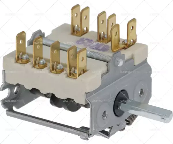 4-takt.vypínač s kontakt.signálu 1Z / 2Kor spínací sekvence 0-1-2-3 16A osy o 6x4,6mm Cenová Bomba