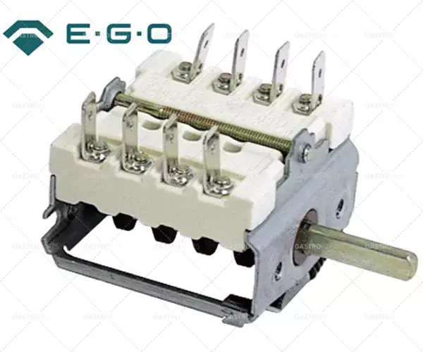 provozní spínač 4 provozní polohy 4NO sekvence 0-1-0-1 16A hřídel ø 6x4,6mm hřídel L 23mm Jen Po Omezenou Doba