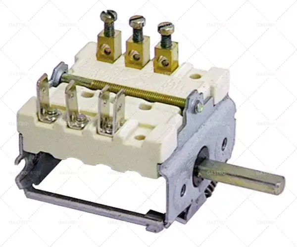 Spínače 2 vypínač pozice spínací sekvence 0-1 3NO 16A osy o 6x4,6mm hřídel délka 23mm Originální