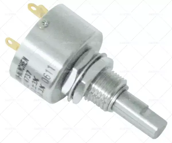 Hit Sezóny potenciometr 50KOhm otáčení 36-318° hřídel ø 6x4,6 mm zástrčka faston 2,8 mm