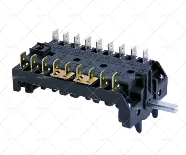 Cam vypínače 5 spínacích poloh spínací sekvence 0-1-2-3-4 9NO 16A osy o 6x4,6mm Jen Po Omezenou Doba