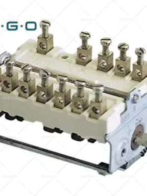 Vačkový přepínač EGO 4 ovládací polohy 3NO/2CO sekvence 0-1-2-3 16A ø hřídele 6x4,6mm Must-Have