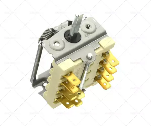 Spínače 2 vypínač pozice spínací sekvence 0-1 4NO 16A osy o 6x4,6mm hřídel délka 23mm Autentický