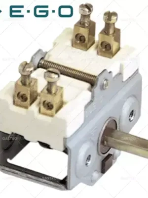 Nová Kolekce vačkový spínač 2-pólový 2NO Spínací sled 0-1 16A osy o 6x4,6mm hřídel délka 23 mm