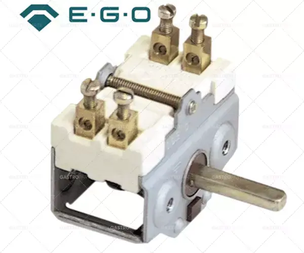 Nová Kolekce vačkový spínač 2-pólový 2NO Spínací sled 0-1 16A osy o 6x4,6mm hřídel délka 23 mm