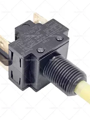 Sezónní Sleva Tlačítkový namontován o M11x1mm černá 2NO 250V 16A Připojení plochou zástrčkou 6,3 mm